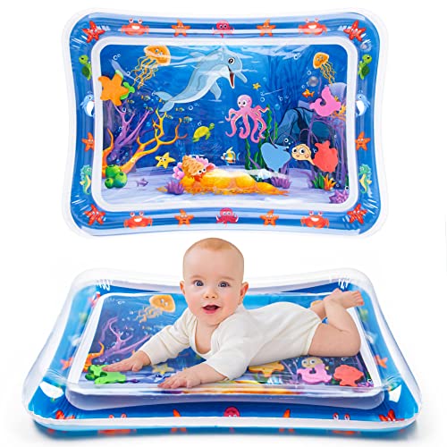 Tummy Time Water Mat丨Inflatable Tummy Time Water Play Mat for Babies, Infants and Toddlers 3 to 12 Months Promote Development Toys Baby Gifts