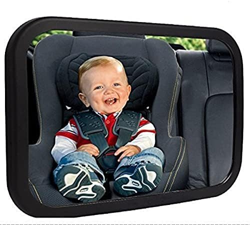 Shynerk Baby Car Mirror, Rear Facing Car Seat Mirror Safety for Infant Newborn, Baby Mirror with Wide Rearview & 360° Rotation, Shatterproof & Easy Assembled Crash Tested