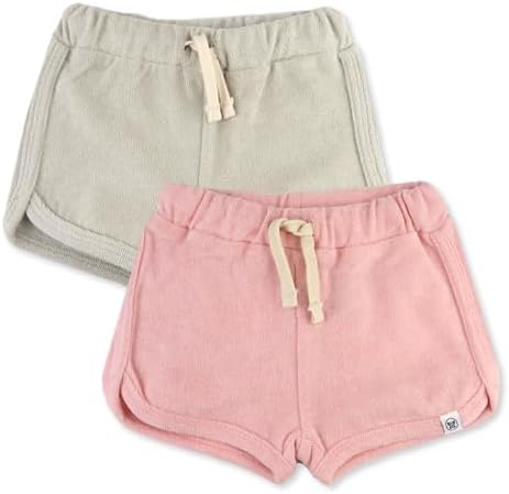 HonestBaby Multipack Shorts 100% Organic Cotton for Infant Baby and Toddler, Boys, Girls, Unisex