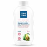 Mee Mee Infant Talcum Powder | Enriched with Avocado Oil | Dermatologist Approved | Rash-Resistant | Paraben-Free, 0m+ | (Fresh Sensation - 200g Single Pack