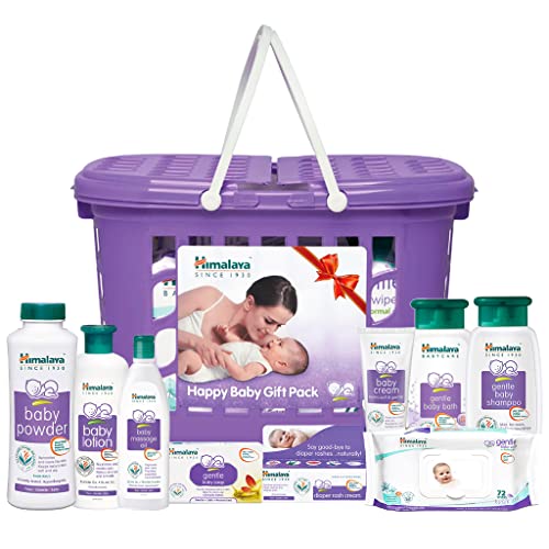 Himalaya Baby Basket Gift Pack (Violet)- Pack of Combo, Blue, 9 Count (Pack of 1) (7003049)