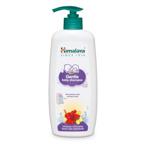 Himalaya Gentle Baby Shampoo| Tear-free formula|with hibiscus, chickpea, and vetiver|Cleanses, softens, and nourishes hair|No Parabens|No SLS|No SLES|No synthetic colors|400ml