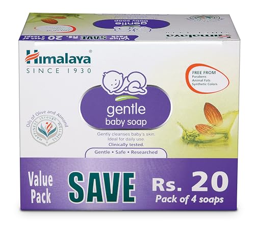 Himalaya Gentle Baby Soap Value Pack, 4 * 75g