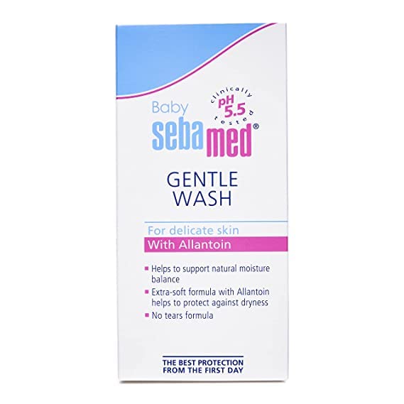 Sebamed Baby Gentle Wash 50 ml|pH 5.5| Body Wash|Soap Free|Tear Free|