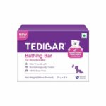 Tedibar Baby Bathing Bar | For Baby’s Sensitive Skin | Gentle Cleansing, Skin-friendly, pH 5.5, 75gm, Pack of 3